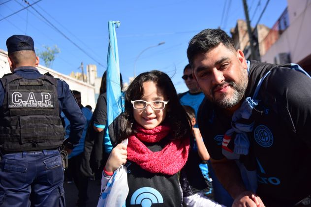 Cara 'e Cancha de Belgrano en la previa del partido con Sarmiento en Alberdi.