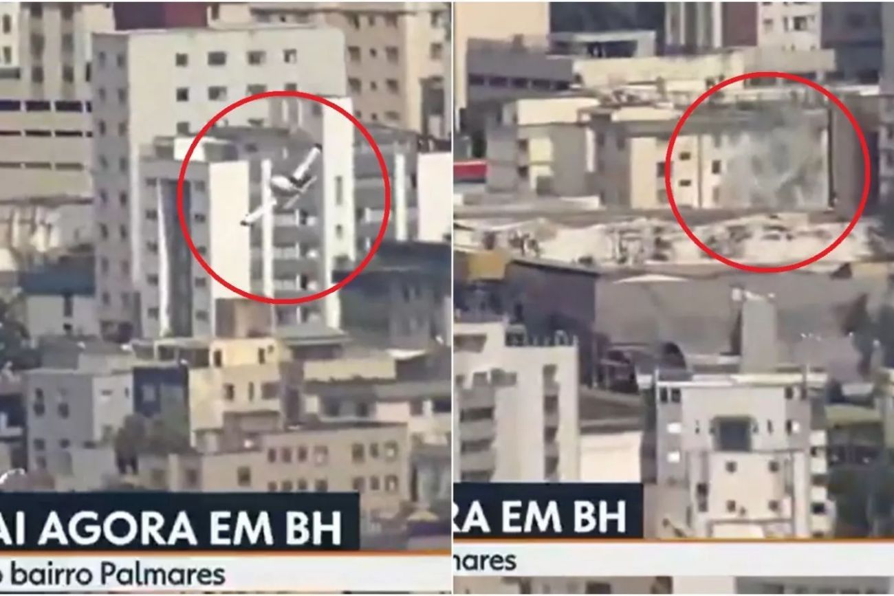 Belo Horizonte: una avioneta se estrelló contra un edificio y hay dos muertos