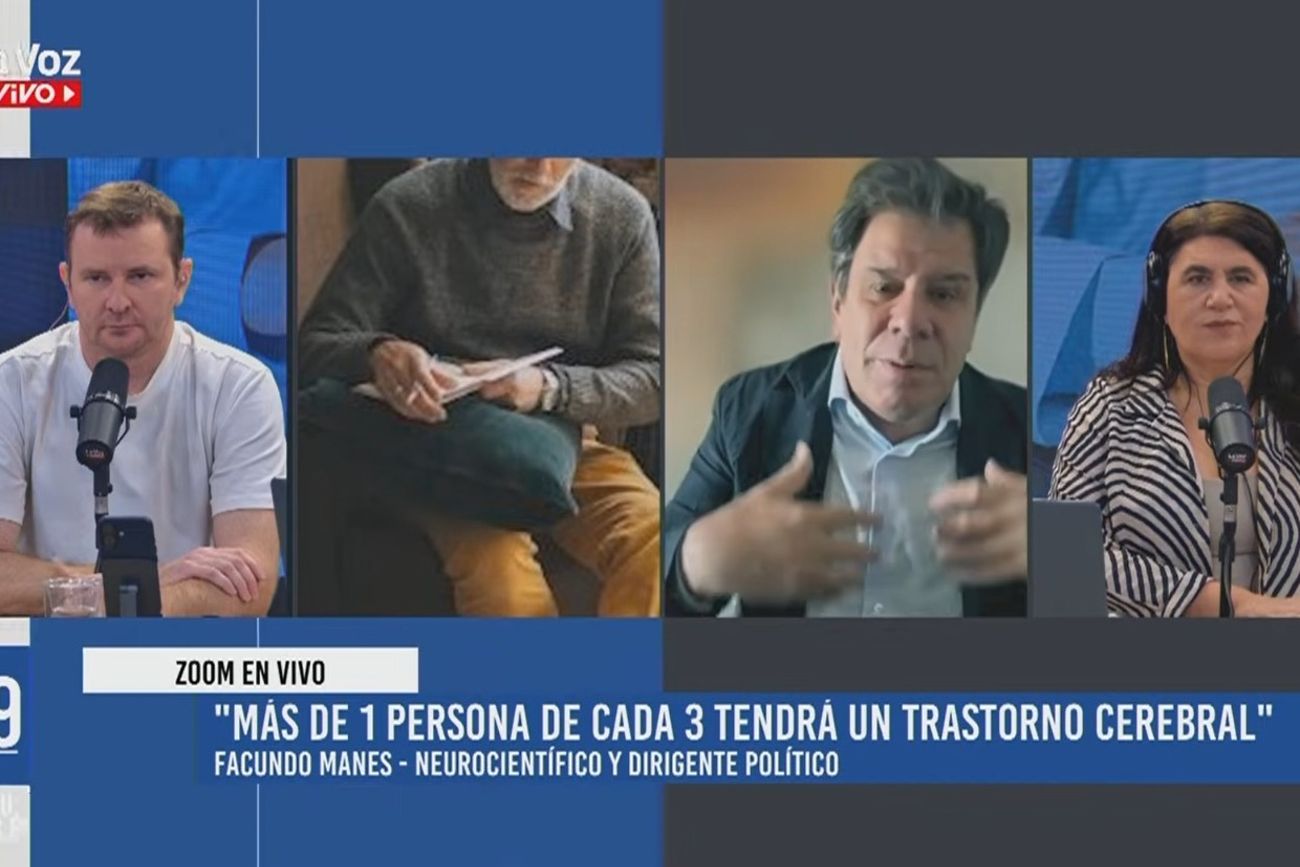 Facundo Manes, en diálogo con La Voz En Vivo. 