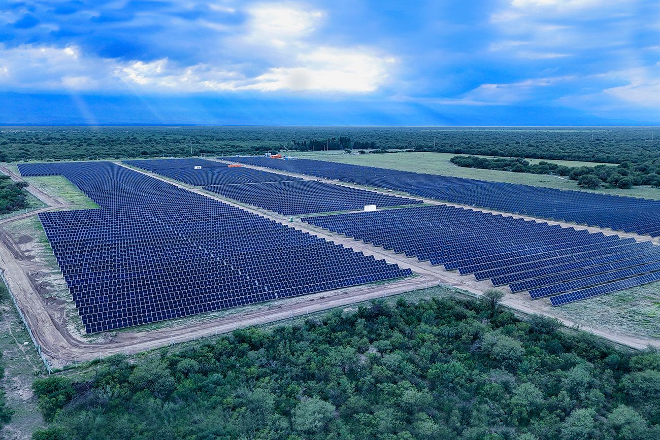 El parque solar inaugurado esta semana por la cooperativa de servicios Cemdo, en Villa Doilores. 