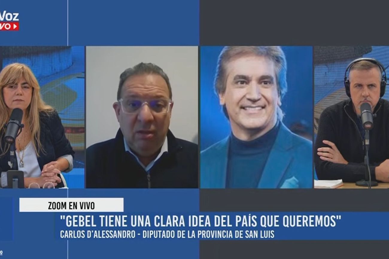 Carlos D'Alessandro, diputado por San Luis y sumado a las huestes del pastor Dante Guebel. 