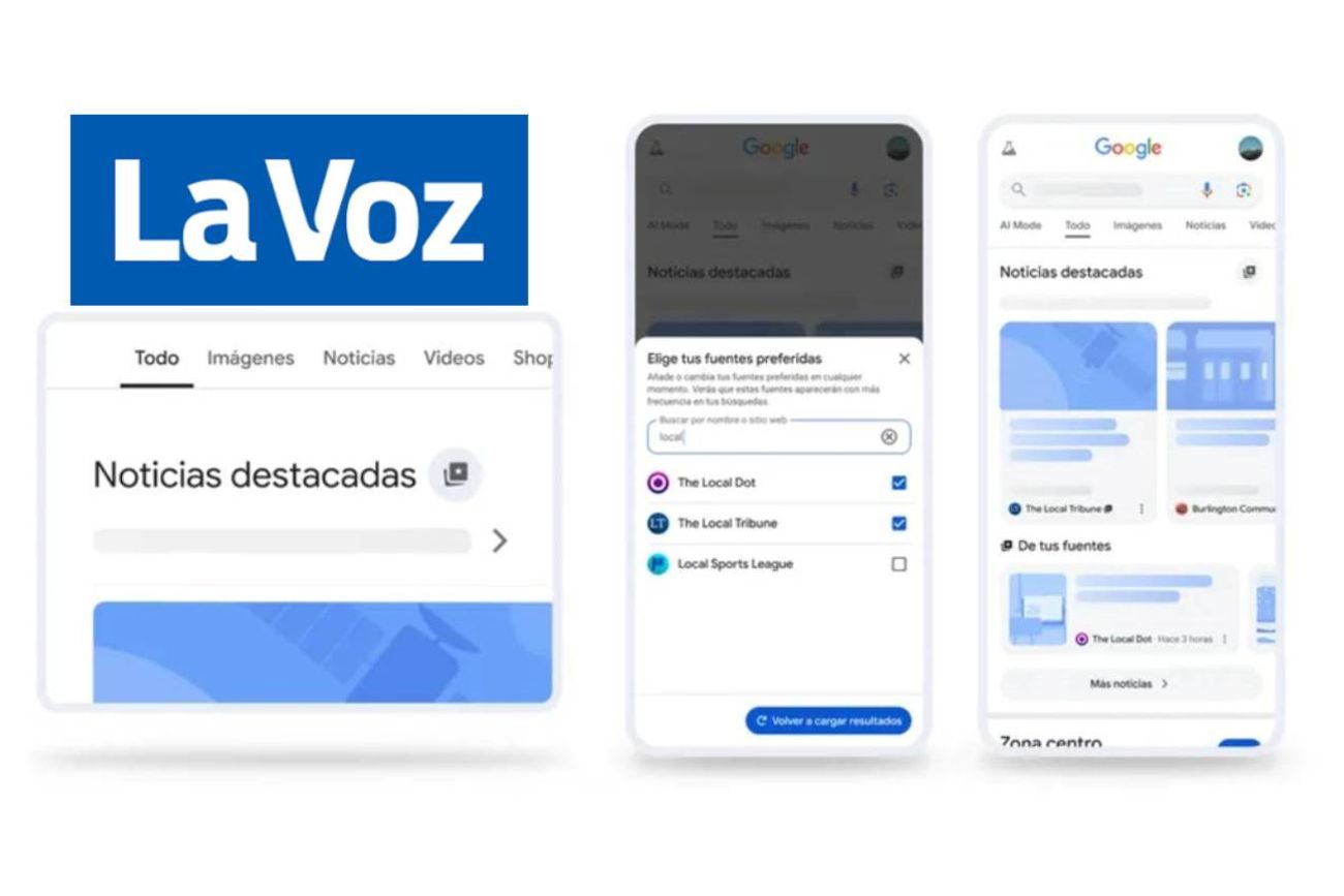 Cómo incluir a La Voz como fuente preferida de Google.