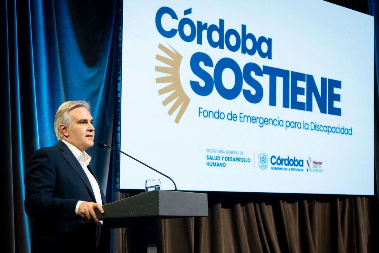 "Córdoba Sostiene", fondo de emergencia para discapacidad otorgado por el Gobierno provincial.