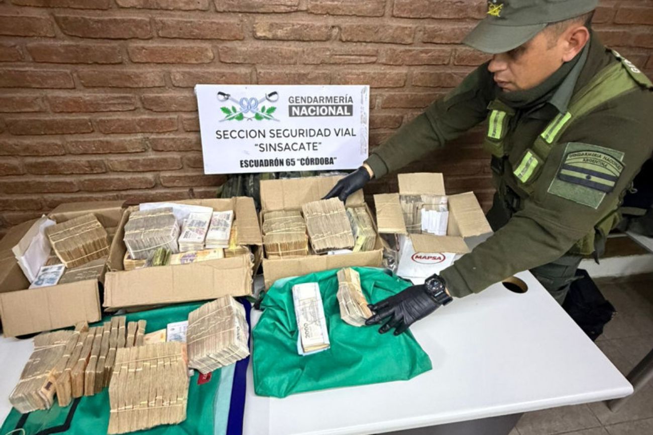 Córdoba: secuestraron más de $ 56 millones en un control de ruta