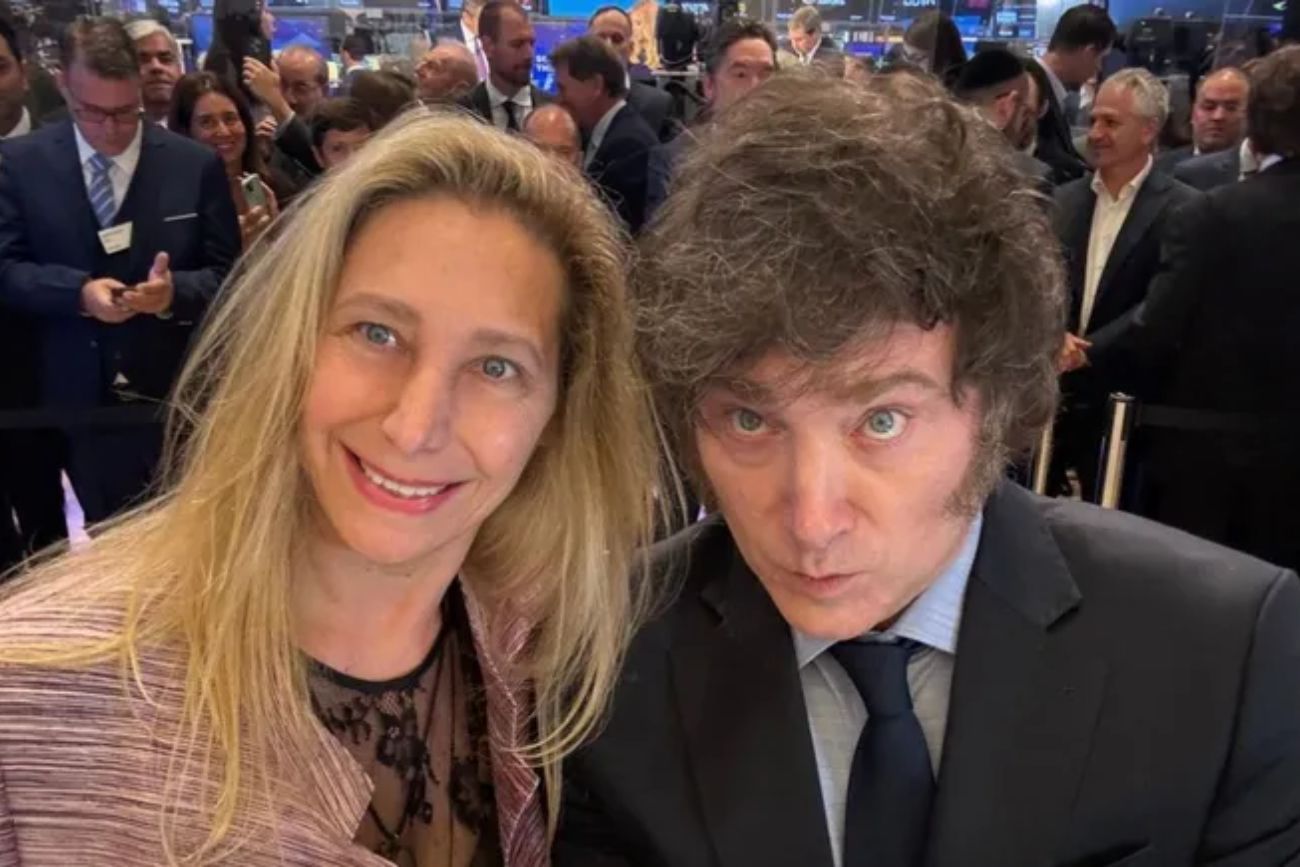 Javier y Karina Milei. 
