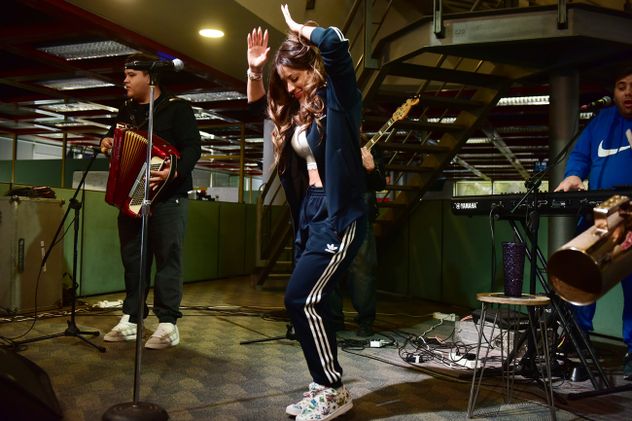Magui Olave, cantante, en el ciclo Micro Abierto de La Voz.
