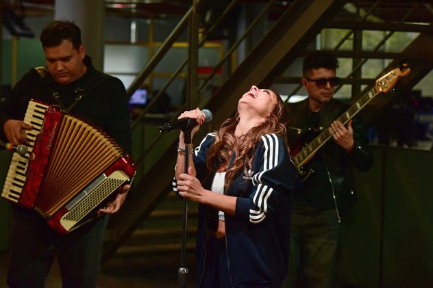 Magui Olave, cantante, en el ciclo Micro Abierto de La Voz.