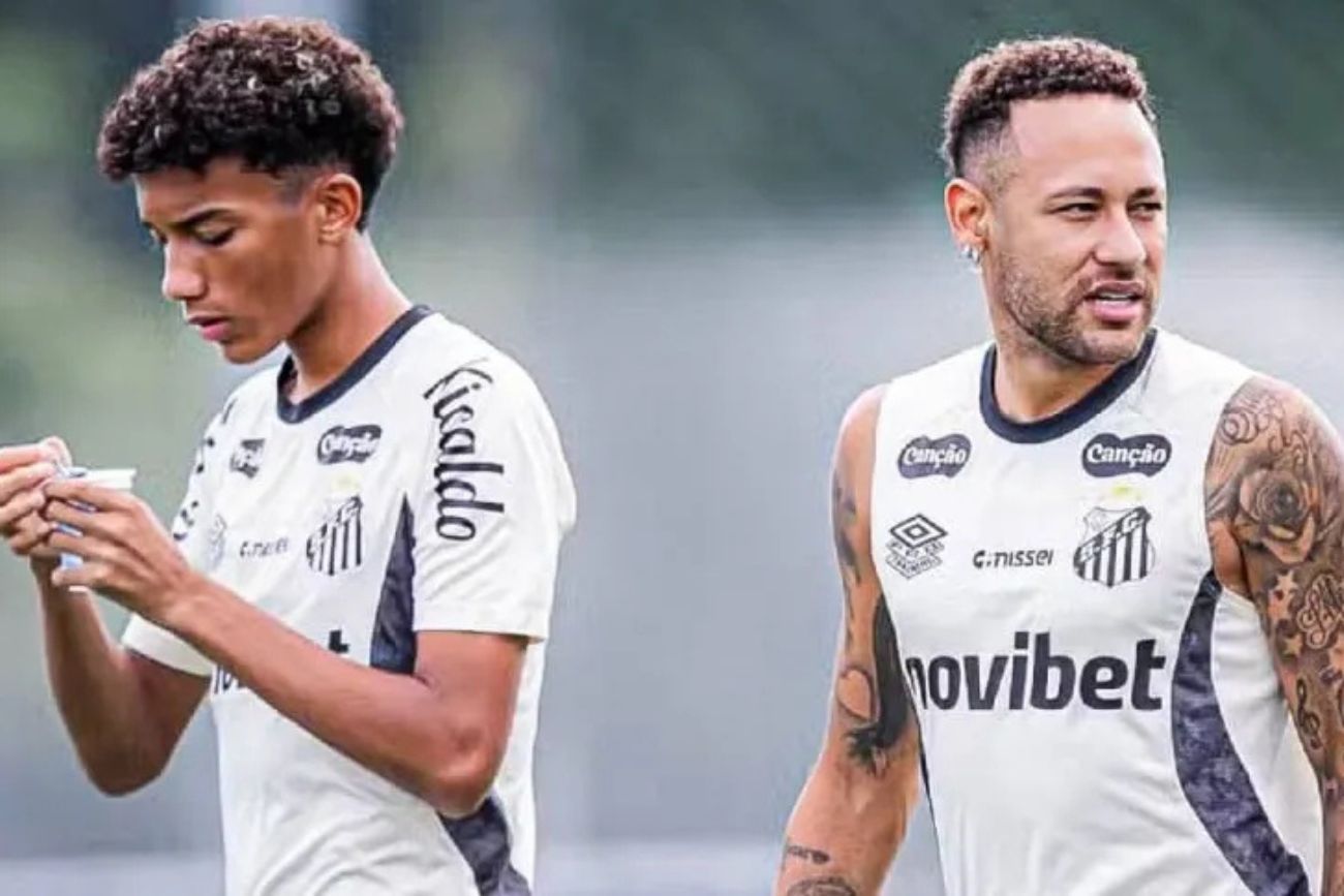 Escándalo en el Santos por una situación entre Neymar y Robinho Jr.