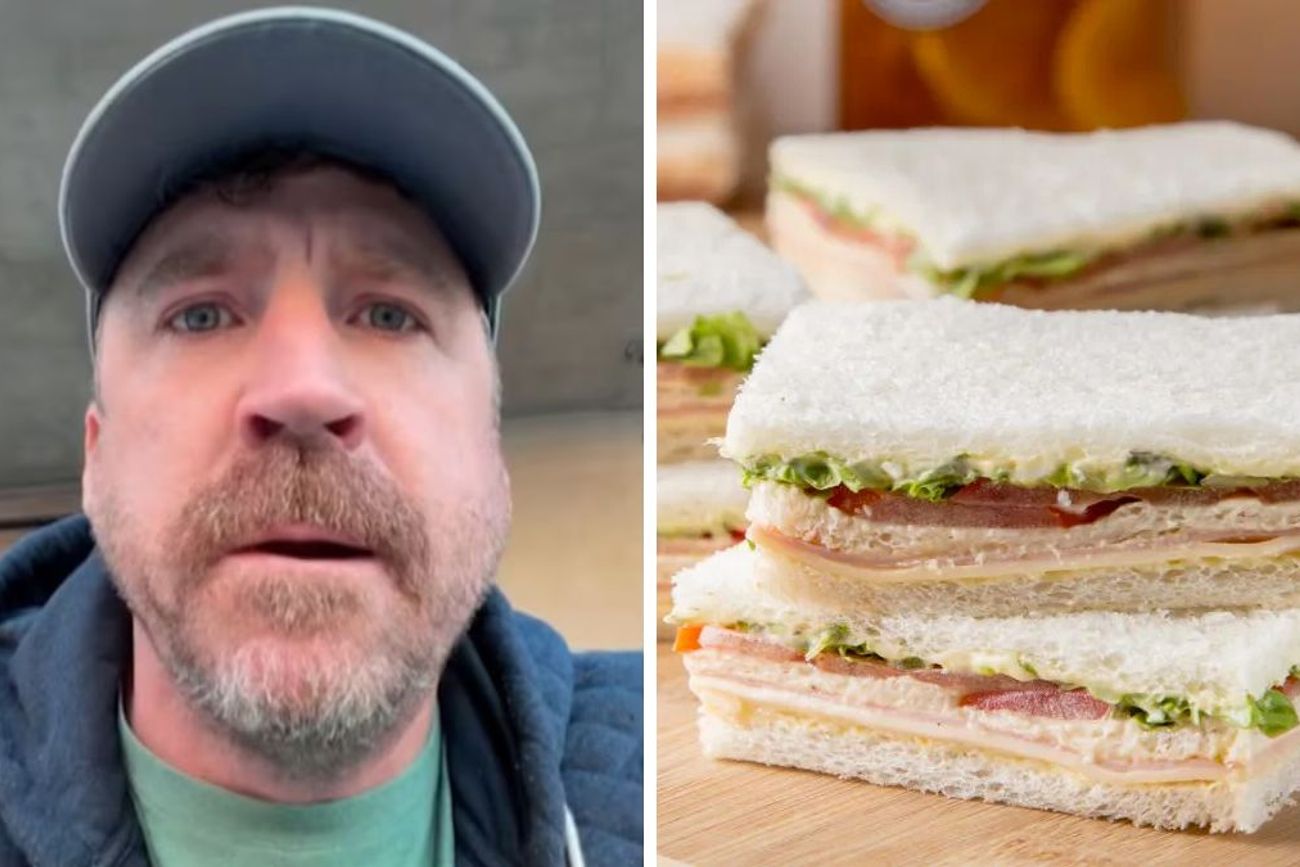 El tiktoker estadounidense quedó fascinado tras probar sándwiches de miga en Buenos Aires y su reacción espontánea se volvió furor en redes.