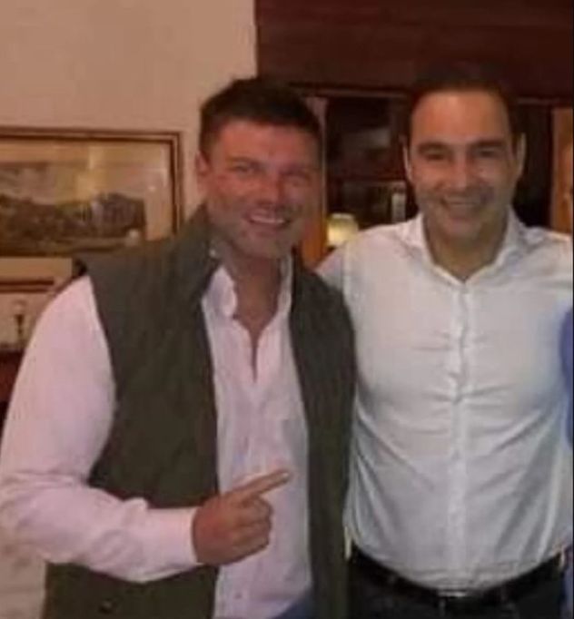 Fernández Codazzi, con el gobernador Gustavo Valdés.