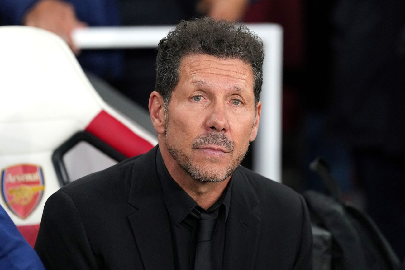 Diego Simeone, DT de Atlético de Madrid. 