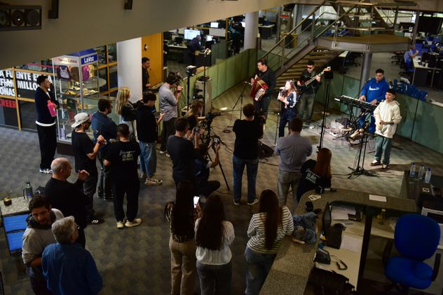 Magui Olave, cantante, en el ciclo Micro Abierto de La Voz.