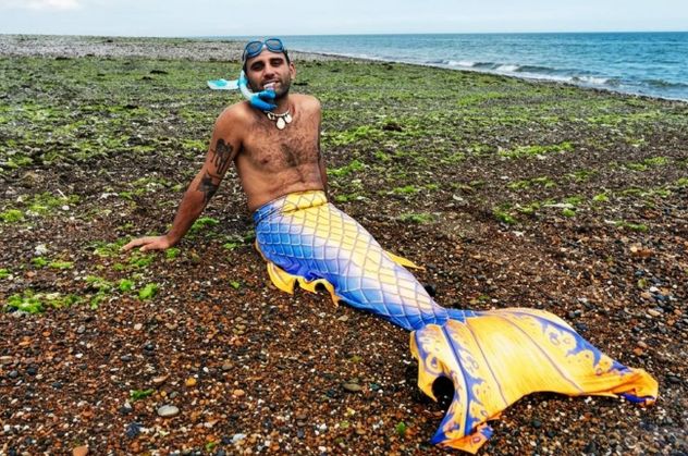 Eduardo, el "sireno más austral del mundo".