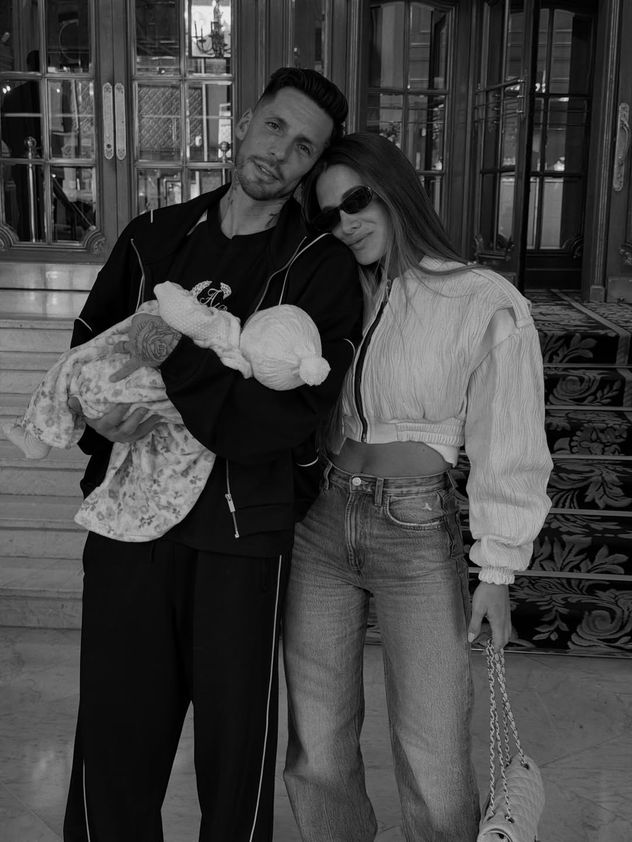 Cami Homs, "el Principito" Sosa y su hija, Aitana.