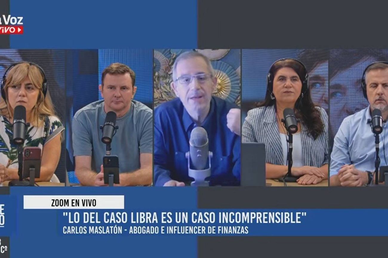 Carlos Maslatón, en diálogo con La Voz En Vivo. 