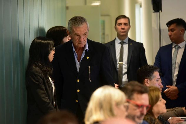 Marcelo Macarrón en la jornada de alegatos en el jury a los fiscales del caso Nora Dalmasso.