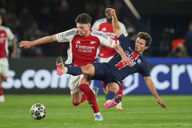 ARCHIVO | Arsenal vs. PSG, por Champions League en la temporada 2024/25.