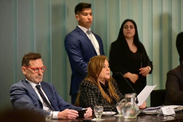 Alegatos en el jury a los fiscales del caso Nora Dalmasso. Fiscal adjunta Bettina Croppi.