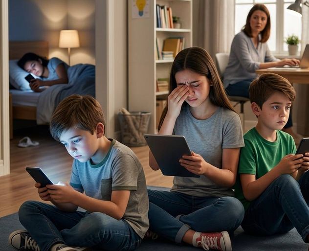 Advierten sobre el uso temprano de los celulares en niños y adolescentes.