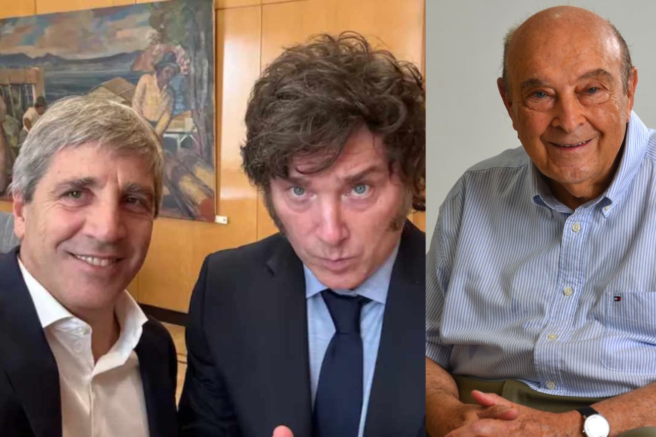 Caputo, Milei y Cavallo.
