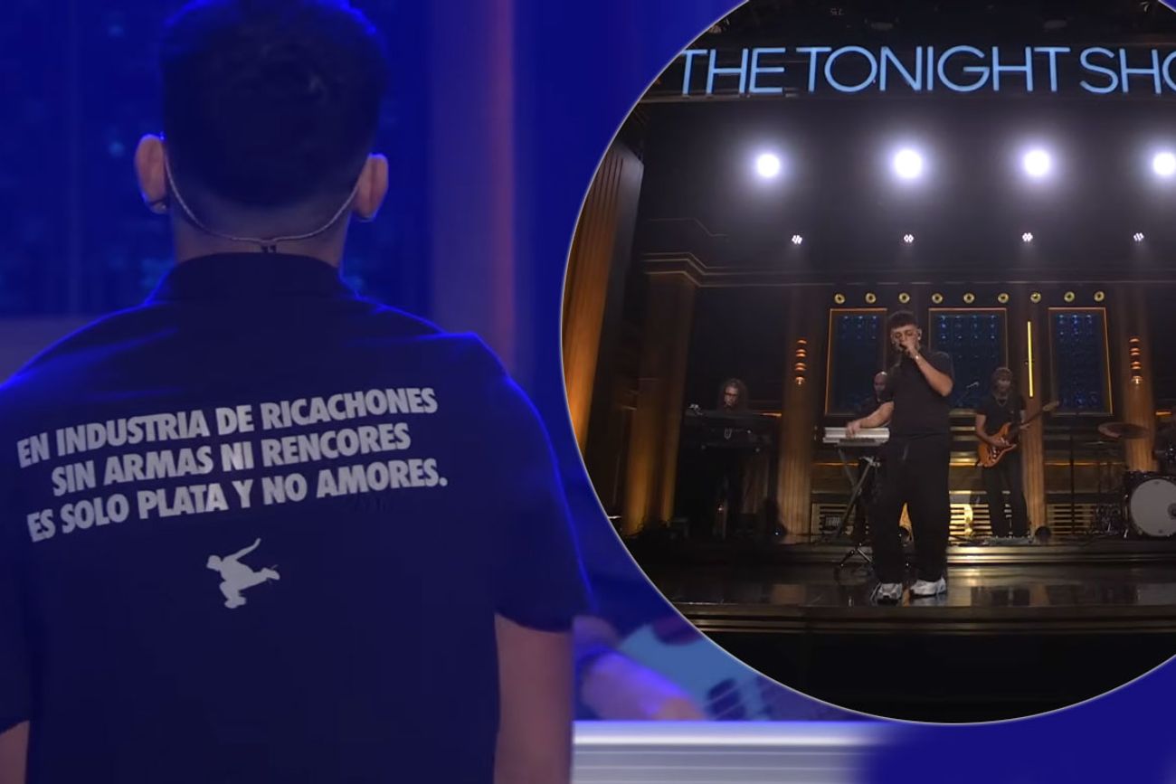 Trueno con Jimmy Fallon: un sample de Los Wachiturros y una frase de El roblo del siglo