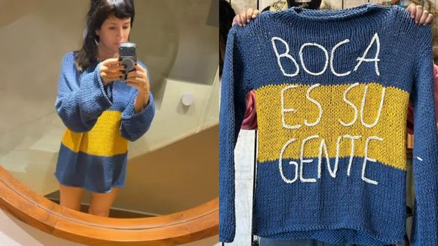 El sweater azul y amarillo inspirado en Boca Juniors se volvió viral en X y abrió un fuerte debate por su precio de $ 420.000.