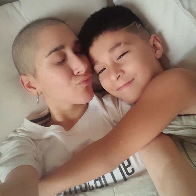 Sol es mamá de un nene de 7 años, quien asegura le da fuerzas para seguir.