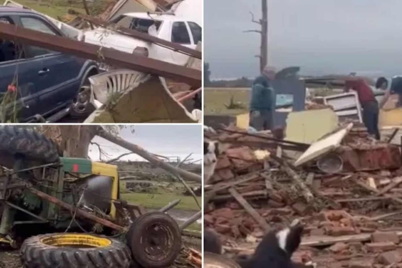 Buenos Aires: una familia sobrevivió al derrumbe de su hogar tras el paso de un tornado