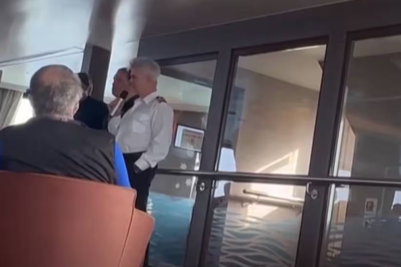 El momento en el que el capitán del crucero al informó la primera muerte por hantavirus a bordo