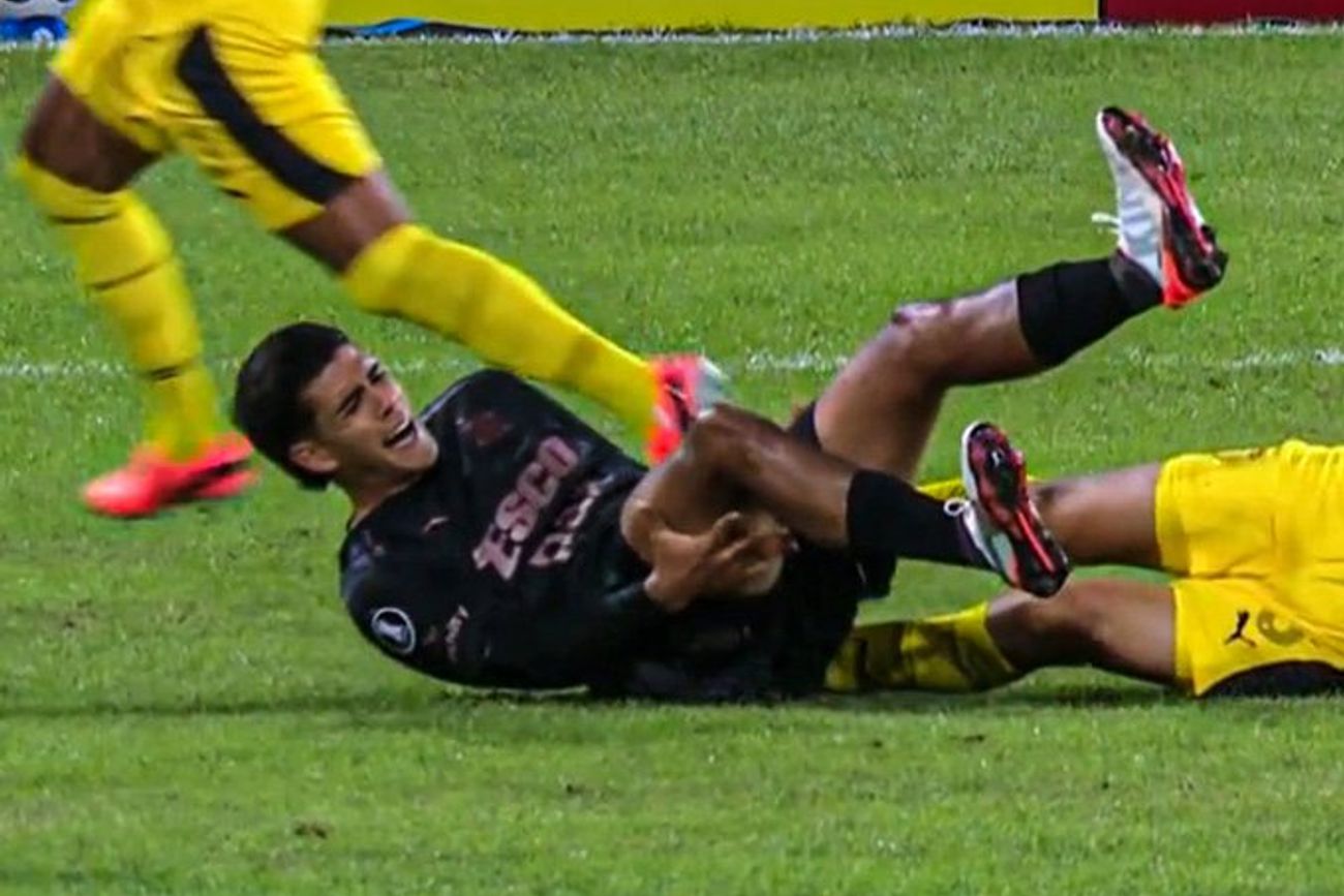 Tomás Nasif, delantero cordobés y otra dura lesión.