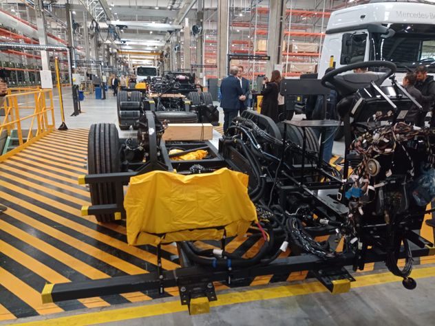 Mercedes-Benz inauguró su planta en Zárate, Buenos Aires.