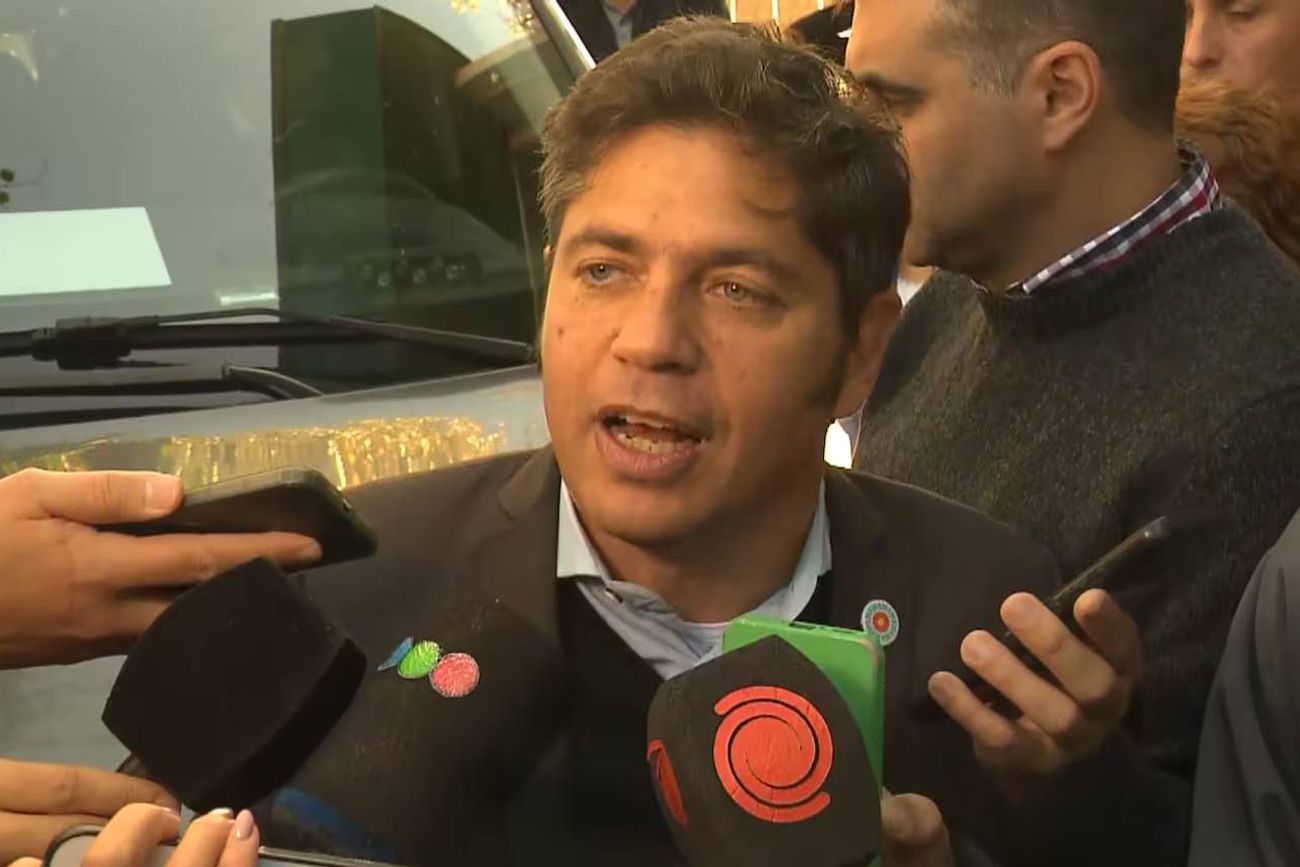 Axel Kicillof en La Falda.