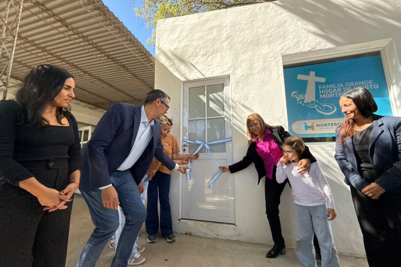 La inauguración del nuevo espacio para atender casos de adicciones en Morteros. 