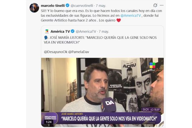 Marcelo Tinelli aclaró lo que sucedió con José María Listorti y destacó que la relación personal sigue intacta.