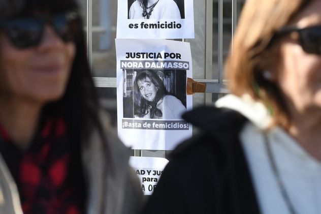 La imagen de Nora Dalmasso, en una marcha en Río Cuarto por femicidios, más de una década después de su crimen en 2006.   