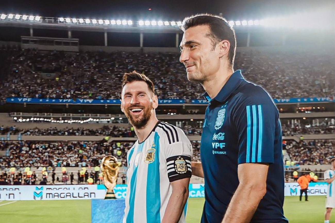 Messi habló de la continuidad de Scaloni.