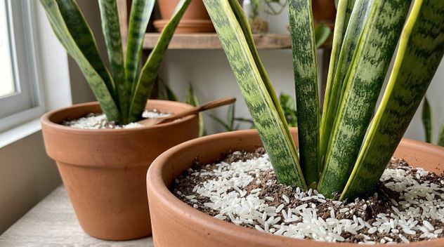 El secreto para cuidar la lengua de suegra: el método con arroz que se volvió tendencia.