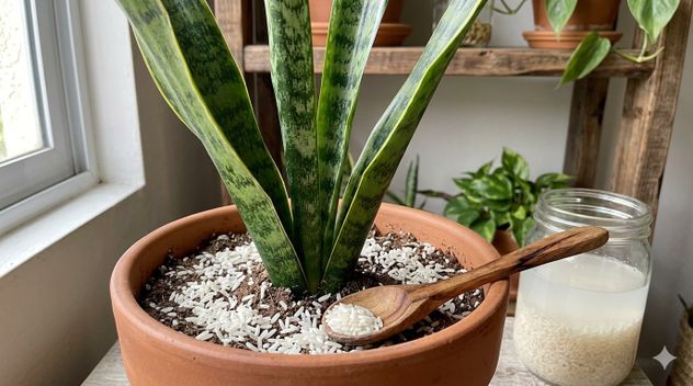 El secreto para cuidar la lengua de suegra: el método con arroz que se volvió tendencia.