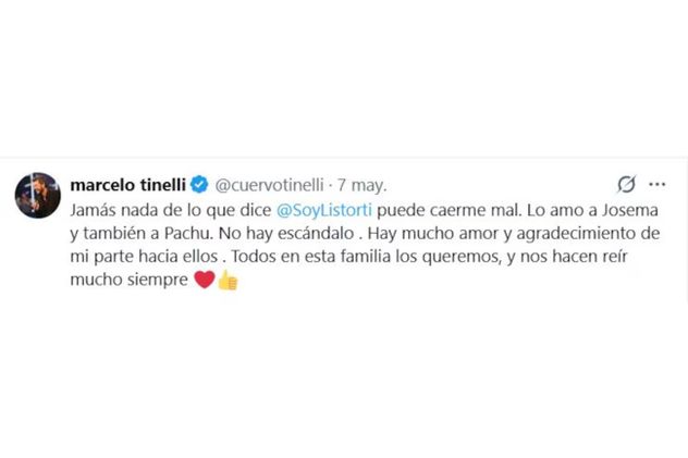 Marcelo Tinelli aclaró lo que sucedió con José María Listorti y destacó que la relación personal sigue intacta.