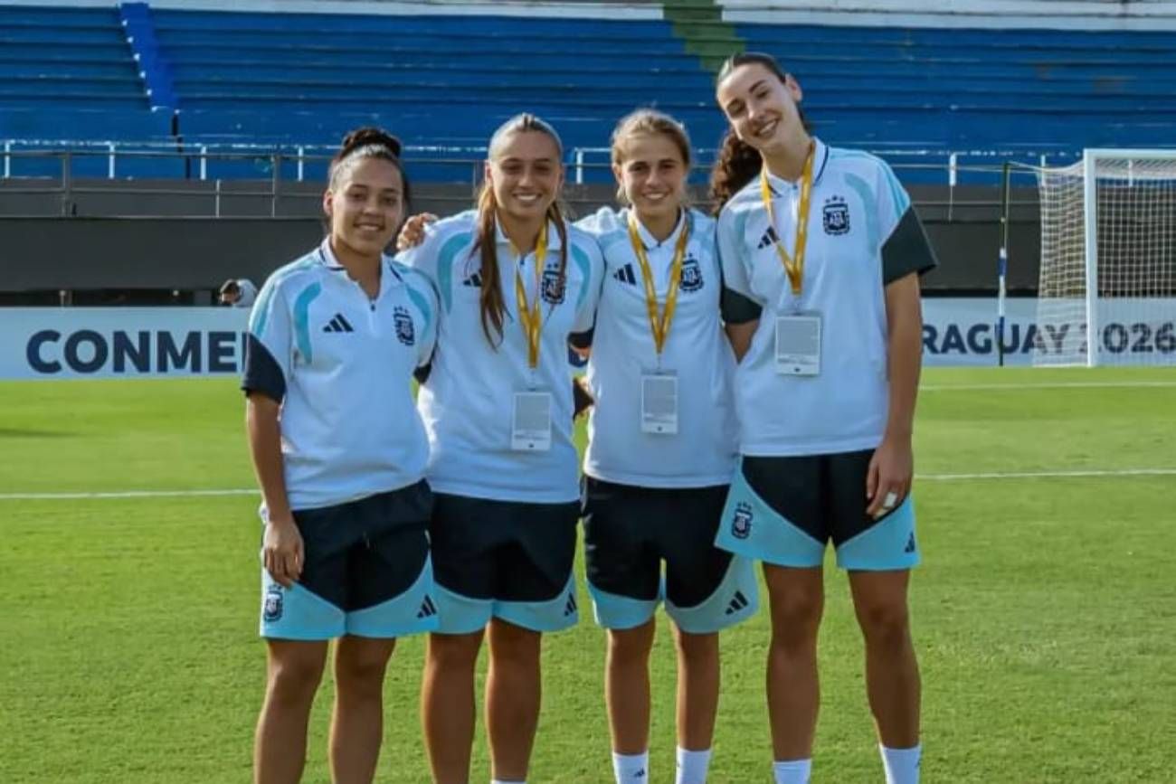 Las jugadoras de Belgrano en el Sudamericano sub 17.