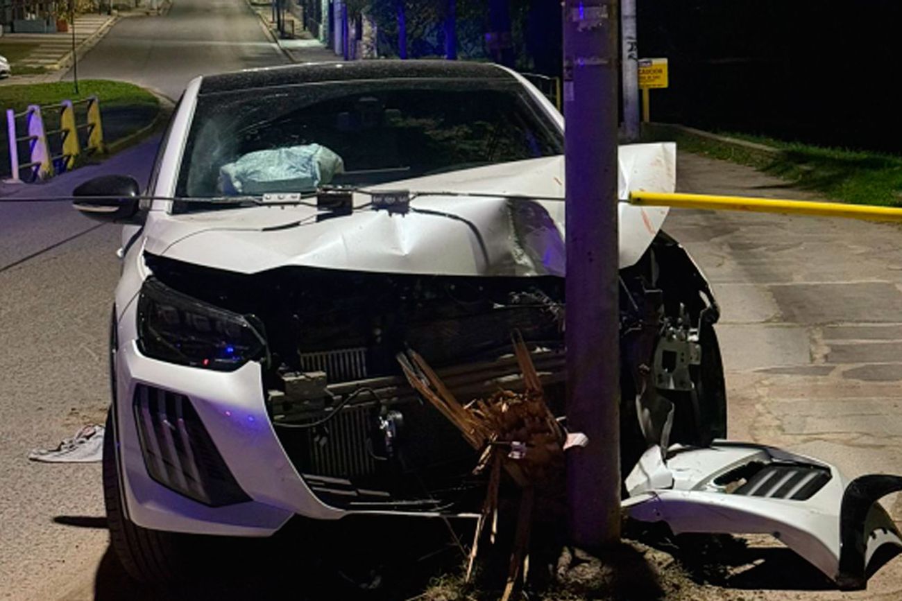 Así quedó el auto. (Policía)