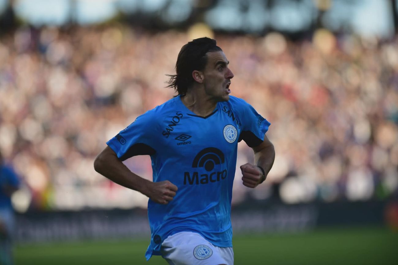 Gol de Belgrano ante Talleres de Francisco González.