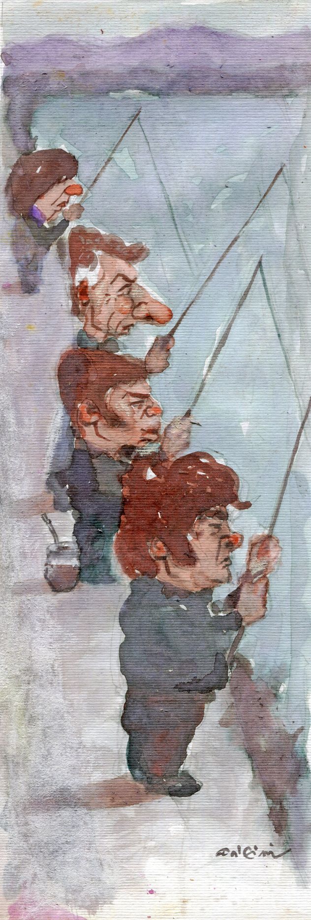Panorama Provincial, ilustración de Juan Delfini.  