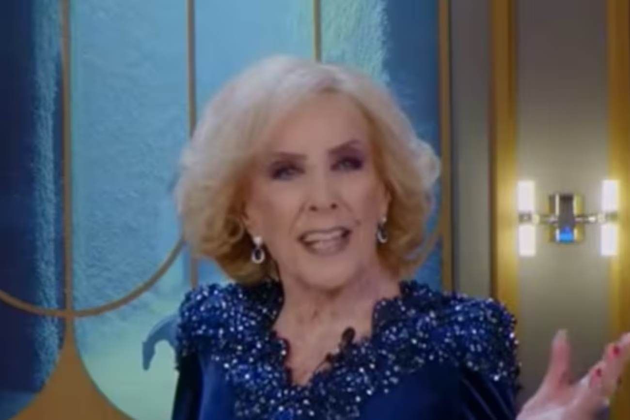 Mirtha Legrand, radiante en su regreso a la TV. (Captura)
