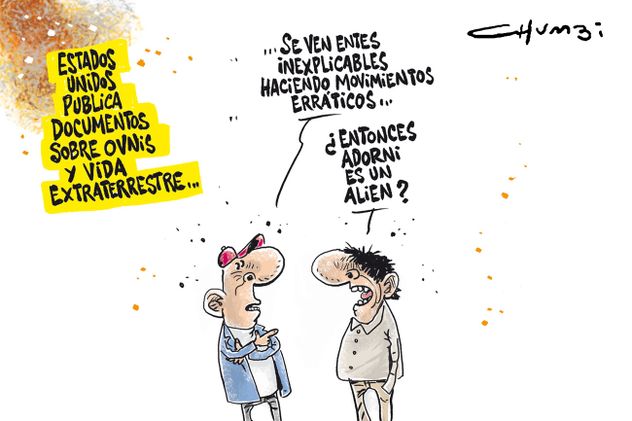 Tal Cual, por Chumbi, extraterrestres, Adorni