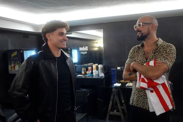 El encuentro de Abel Pintos y Julián Álvarez en Madrid.