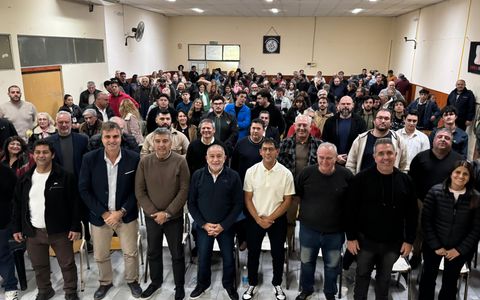 Luis Juez en un acto del Frente Cívico en Río Cuarto. 