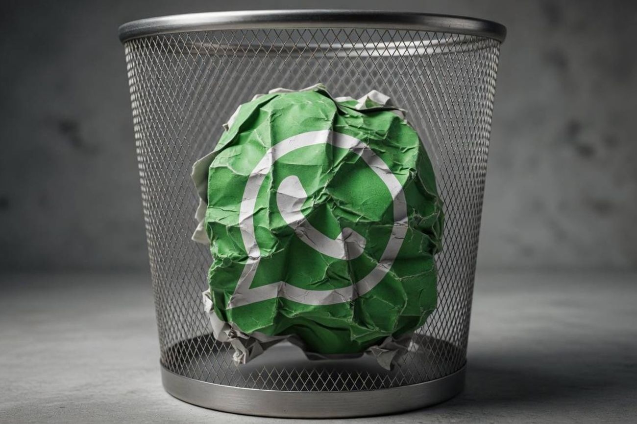 Papelera de reciclaje de WhastApp.