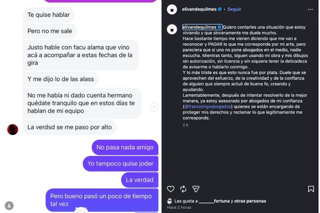 La denuncia de Iván de Quilmes en contra de Duki por el uso de su arte en merchandising oficial del cantante sin autorización ni ningún tipo de reconocimiento a su arte.