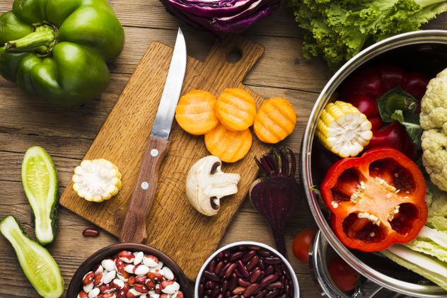 verduras al momento de cocinar